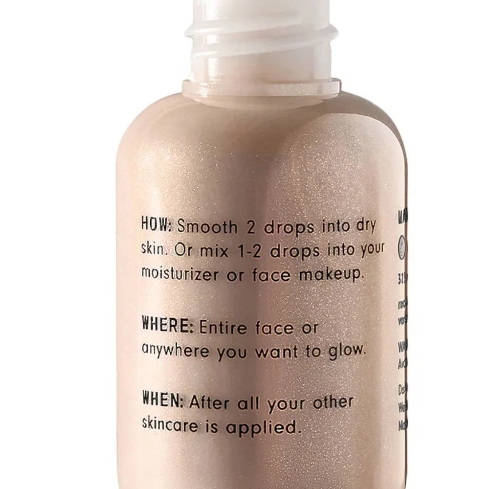 Versed Mood Lighting Glow Drops Sheer Bronzed 1 oz Liquid Highlighter New